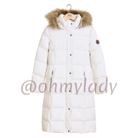 LAUREN RALPH LAUREN HOODED PUFFER COAT - Picture 1 of 5